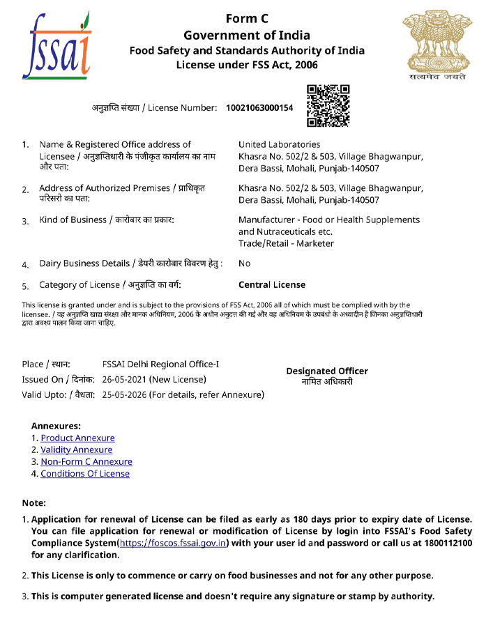 fssai certified