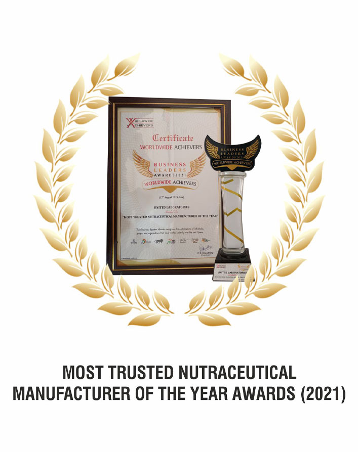 Most Trusted Nutraceutical Manufacturer of the year Awards 2021